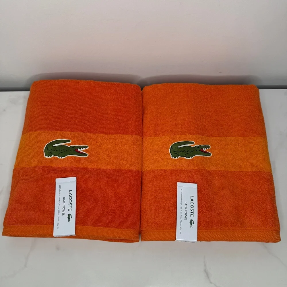 Lacoste orange bath